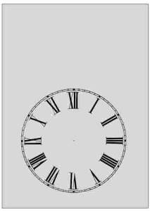 Paper Dials - Paper Steeple Clock Dials