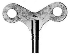 Clock Keys, Winders, Cranks & Related - Single End Extra Large Wing Keys