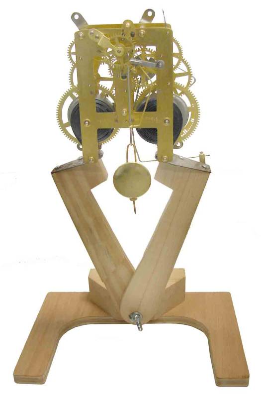 Clock movement holder for repairing movements 