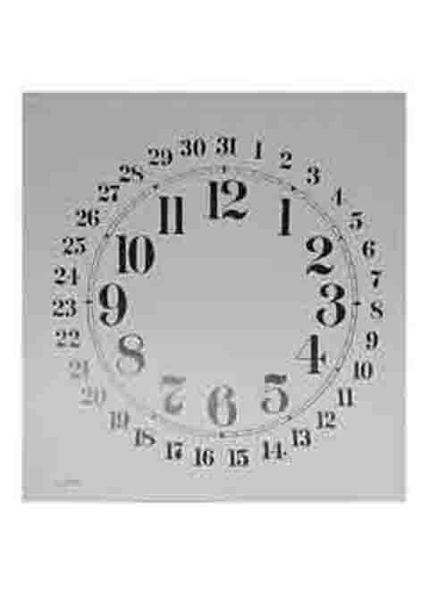 Black Calendar for a 11/" Dial Clock