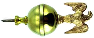 Brass Finial  4-1/2" x 1-7/8" - Eagle - Image 1