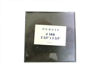 2-5/8" Square Flat Beveled Glass - Image 1