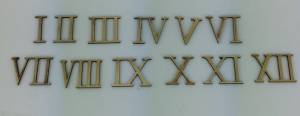 Timesaver - Milled Brass Roman Number Set-15mm - Image 1