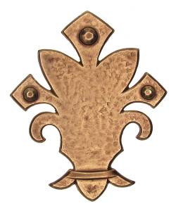 Case Ornament - 2-1/8" T Antiqued Badge - Image 1