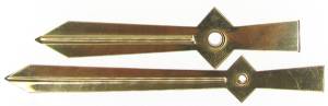 Gilted Brass Urgos Sword Hands with 3-1/2" Minute Hand - Pair - Image 1