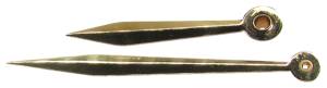 Gilted Brass Sword Style Euro Hands with 3-1/2" Minute Hand - Pair - Image 1