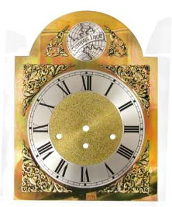 Silver & Brass Tempus Fugit Arch Dial - 250mm x 250mm x 330mm - Image 1