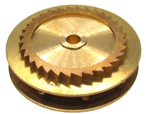 Chain Gear for German Clocks    51.0 x 40.0mm   Winds Clockwise  (For 39 LPF Chain) - Image 1