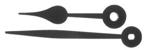 Black Spade Hands with 2-1/2" Oblong Minute Hand - Pair - Image 1