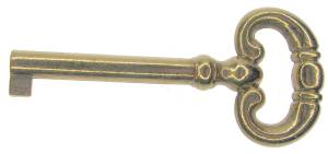 2-7/8" Door Lock Key - Brass - Image 1