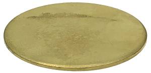 Brass Wheel Blank Disc   1" Diameter x .0394" Thick - Image 1