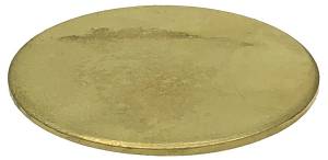 Brass Wheel Blank Disc   1" Diameter x .049" Thick - Image 1