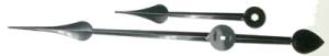Black Spade I-Shaft Hands  Counterweighted 12-3/4" Minute Hand - Image 1