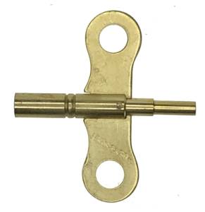#6/0000 Brass Herschede Double End Trademark Key - Image 1