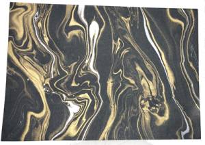 Marble Effect Paper - Black Background - Image 1