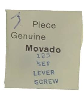 Movado Calibre 125 - Set Lever Screw for #443 Set Lever  3-Pack - Image 1