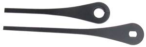 Black I-Shaft Hands With 2-1/2" Minute Hand - Pair - Image 1