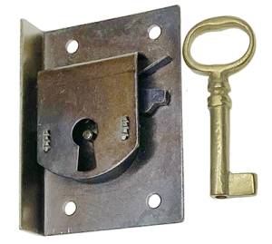 TT-11 - Door Lock 1-3/4" x 2-7/16" - Steel - Image 1