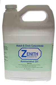 Zenith #251 Ammoniated Watch & Clock Cleaning Concentrate - Gallon - Image 1