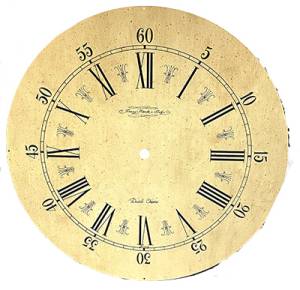 Hermle Speckled 12-5/8" Dial With 9-7/16" Time Track - Image 1