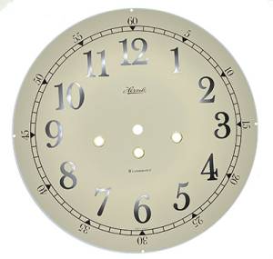 Hermle 10-1/8" (257mm) Ivory Arabic Westminster Dial - Image 1