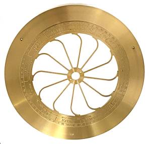 Hermle Non-Zodiac Sign Brass Plate - Image 1