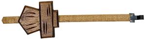 FELDSTEIN-87 - Adjustable Brown Chalet Cuckoo Pendulum  2" x 10" - Image 1