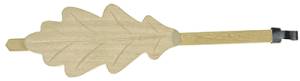 FELDSTEIN-87 - Adjustable Unfinished Oak Leaf Cuckoo Pendulum  1-1/2" x 7" - Image 1