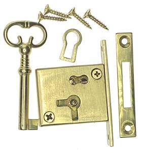 Brass Lock & Key Set - Image 1