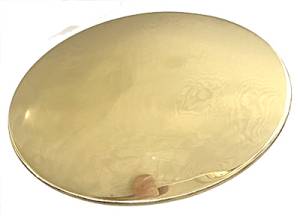 5-1/2" (140mm) Polished Brass Bob - Thin Profile - Image 1
