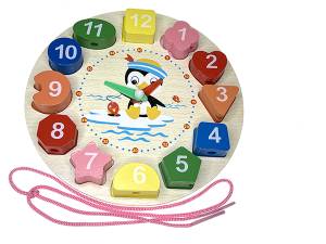 Children's Educational Geometric Clock - Image 1