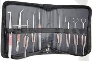 9-Piece Fiber Grip Tweezer Set - Image 1