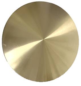 7-1/8" Ridged Brass Pendulum Bob - Image 1