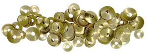 Brass Round Hole Dome Washers   100-Pack - Image 1