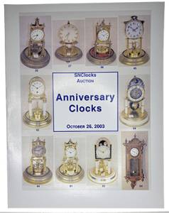 Steve Nelson (SN) Anniversary Clocks Auction Catalog - Image 1