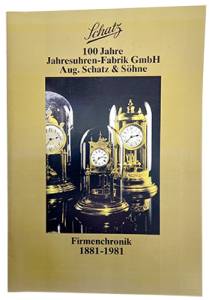 Schatz Jubilee Booklet - Jahresuhrenfabrik 100th Anniversary Catalog - German Edition - Image 1