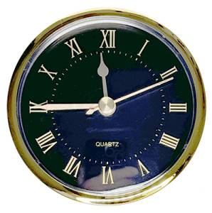 Black & Gold 90mm Roman Clock Fitup - Image 1