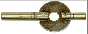 Brass Carriage Clock Key   3.25mm/1.75mm   (#4/#000)  - Image 1