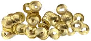 Brass Oblong Hole Dome Washers   100-Pack - Image 1