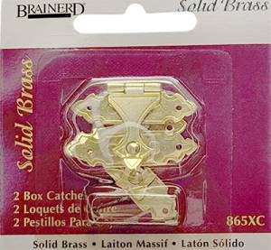 Solid Brass Catch 3/4" x 1-3/8" 2/PK - Image 1