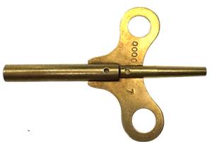 #7/0000 Double End Long Shaft Brass Key - Image 1