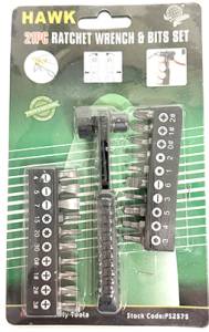 21 PC. Ratchet Wrench & Bits Set - Image 1