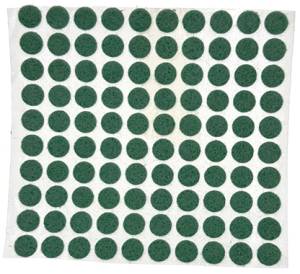 3/8" Green Felt Dots 100 Dots - Image 1