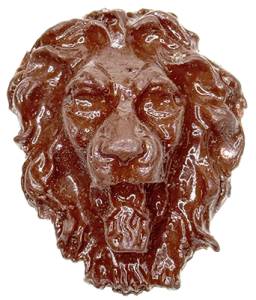 Resin Roaring Lion Head 1-7/8" W x 2-1/8" T - Image 1