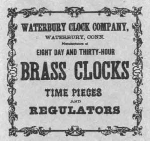 BEDCO-29 - Waterbury Clock Company Paper Label - Image 1