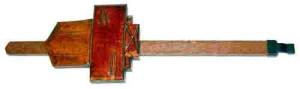FELDSTEIN-87 - Adjustable Brown Chalet Cuckoo Pendulum 1-1/2" x 7" - Image 1