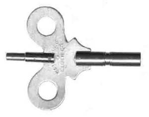 TT-19 - #6/#0000 Brass Waterbury Trademark Double End Key - Image 1
