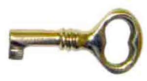 1-7/16" Door Lock Key - Brass - Image 1