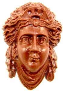 2-1/2" Resin  Methuselah Head Ornament - Image 1
