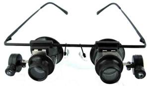 Double Illuminated Eyeglass Loupe  10X  - Image 1